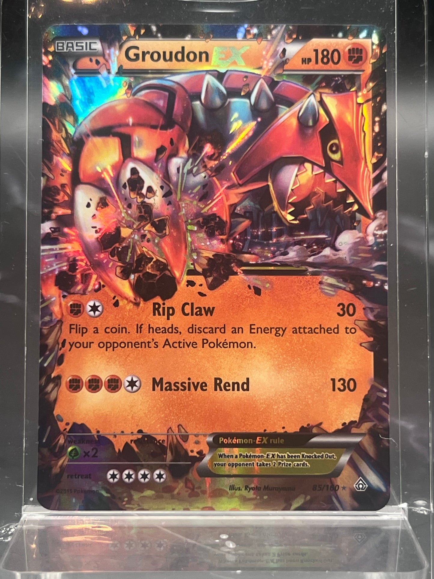 Groudon EX #85 – Ultra Rare – Primal Clash – Near Mint (NM) – Pokémon Card – Canada