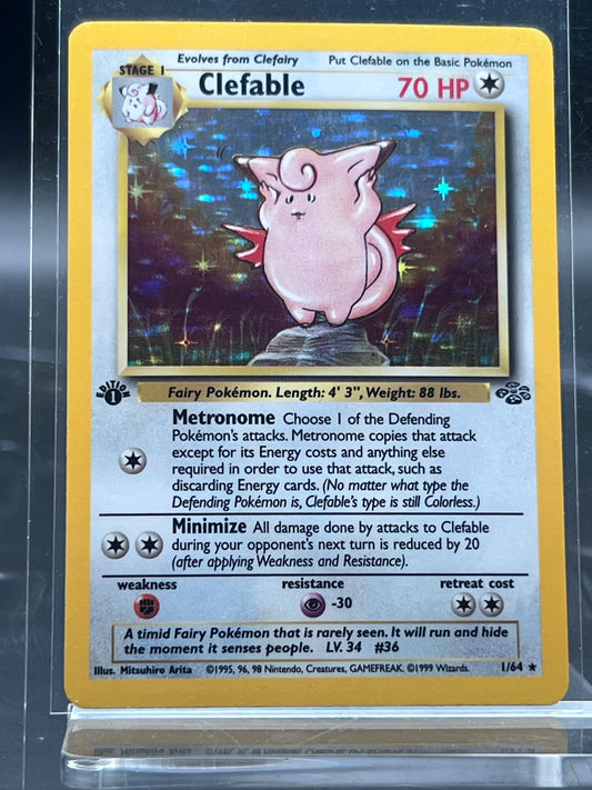 Clefable 1st Edition – Holo Rare – Jungle Set – Pokémon Card – Canada