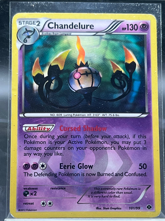 Chandelure Secret Rare #101 – Next Destinies – Moderately Played (MP) – Pokémon Card – Canada