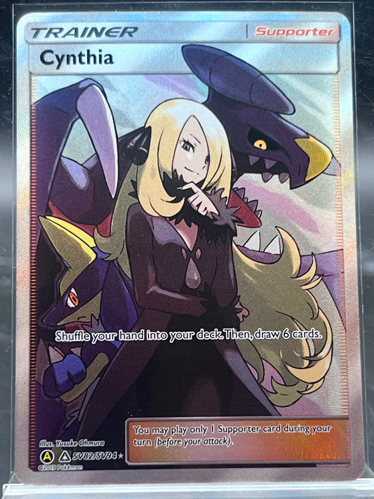 Cynthia SV82/SV94 – Shiny Holo Rare – Hidden Fates Shiny Vault – Near Mint (NM) – Pokémon Card – Canada