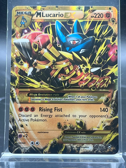 M Lucario EX Secret Rare #113 – Furious Fists – Lightly Played (LP) – Pokémon Card – Canada