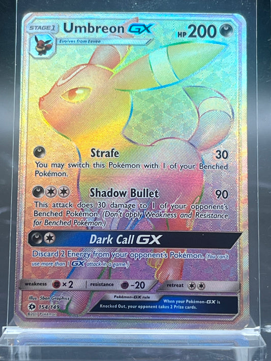 Umbreon GX Secret Rare #154 – Sun & Moon Base Set – Near Mint (NM) – Pokémon Card – Canada