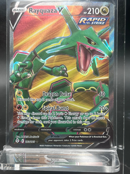 Rayquaza V Full Art #193/203 – Ultra Rare – Evolving Skies – Near Mint (NM) – Pokémon Card – Canada