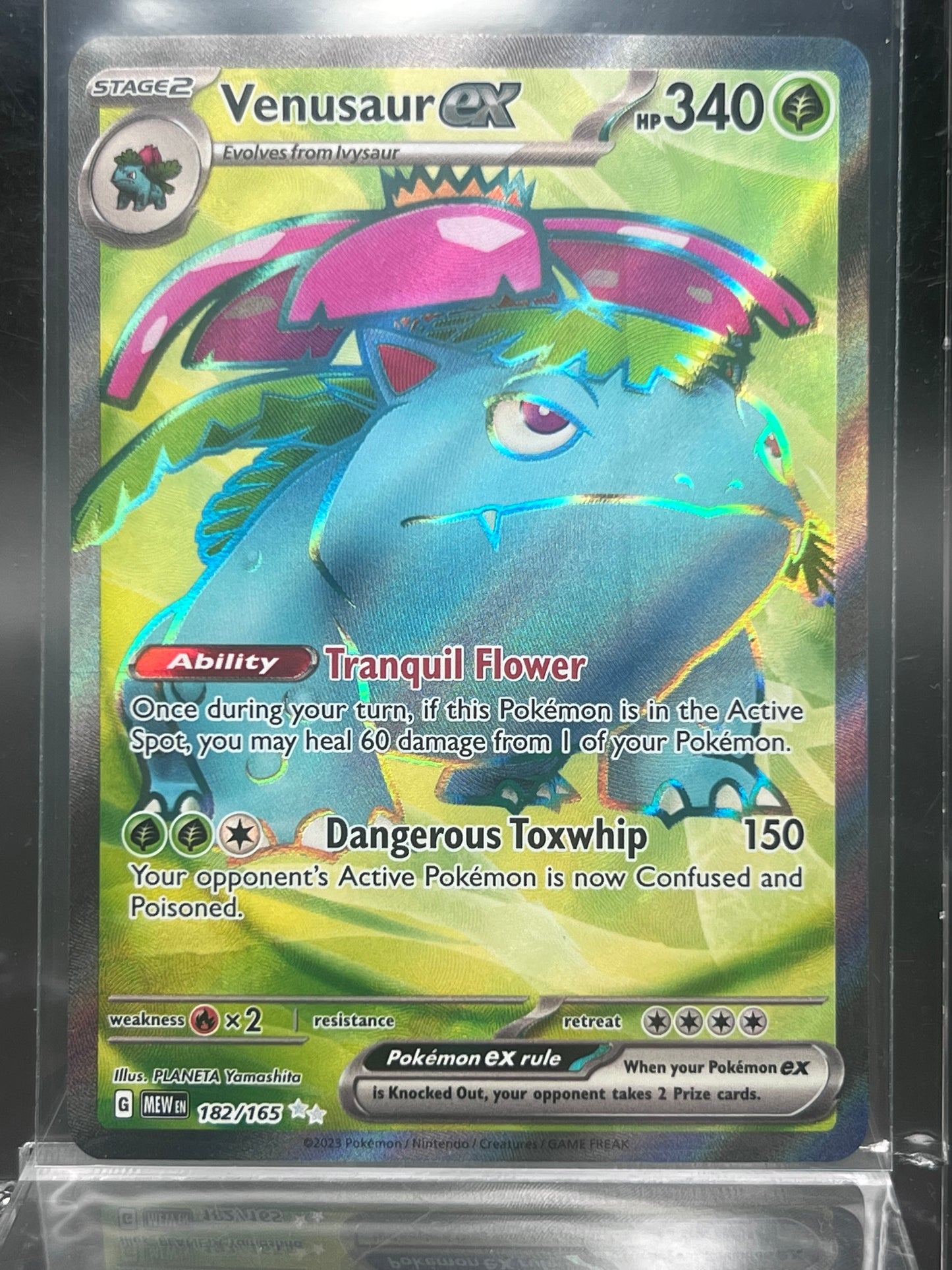 Venusaur EX #182/165 – Ultra Rare – SV: 151 – Near Mint (NM) – Pokémon Card – Canada