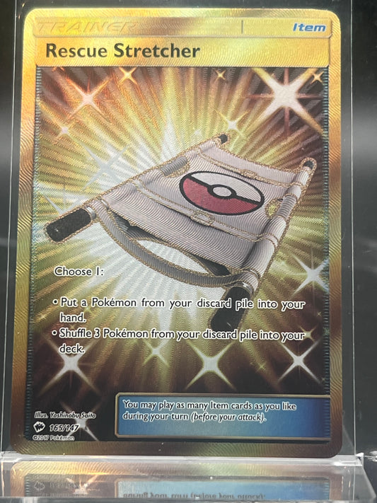 Rescue Stretcher Secret Rare #165/147 – Burning Shadows – Near Mint (NM) – Pokémon Card – Canada