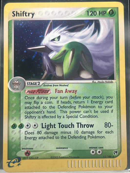 Shiftry #12 – Holo Rare – EX Sandstorm – Near Mint (NM) – Pokémon Card – Canada