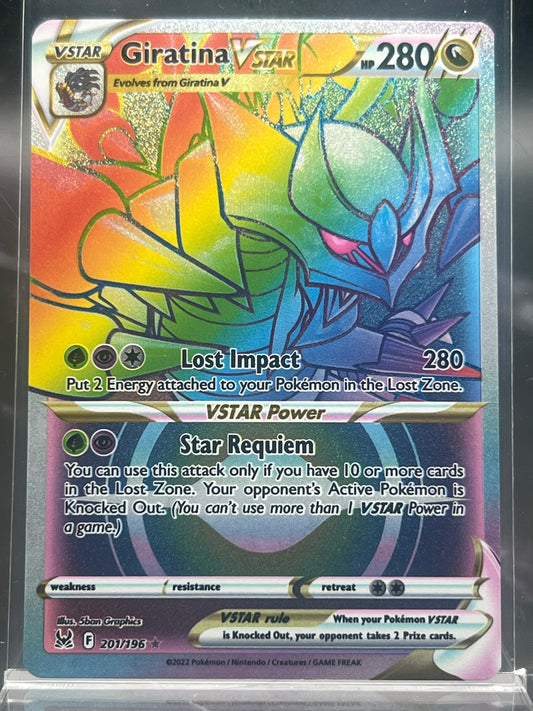 Giratina VSTAR Secret Rare #201/196 – Lost Origin – Near Mint (NM) – Pokémon Card – Canada
