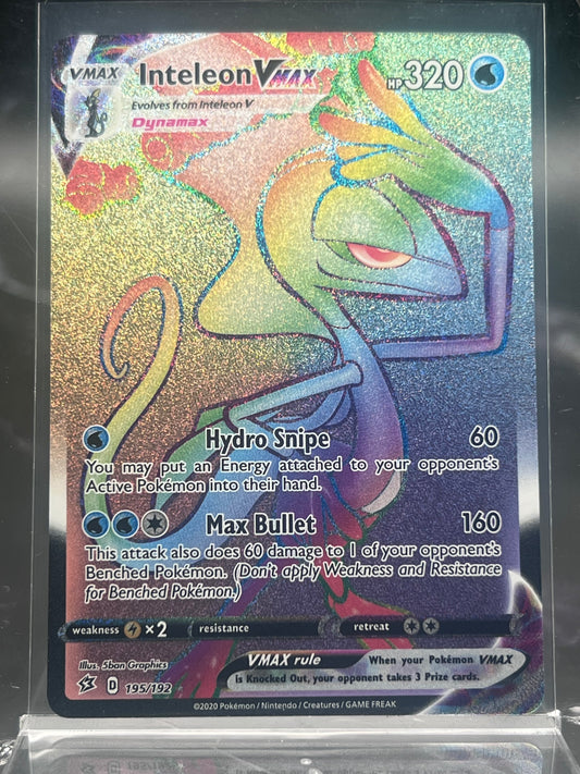 Inteleon VMAX Secret Rare #195/192 – Rebel Clash – Near Mint (NM) – Pokémon Card – Canada