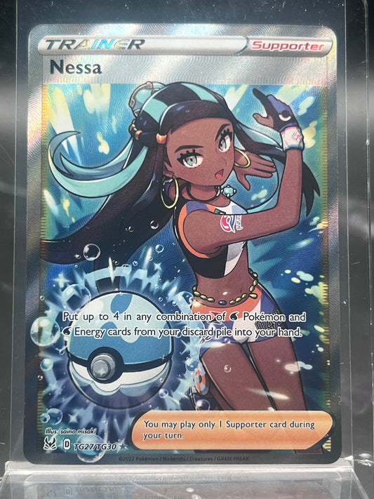 Nessa TG27/TG30 – Ultra Rare – Lost Origin Trainer Gallery – Near Mint (NM) – Pokémon Card – Canada