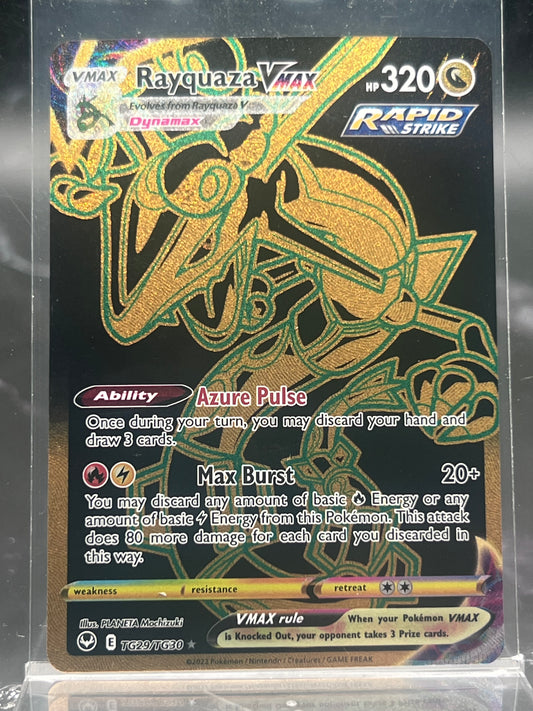 Rayquaza VMAX Secret Rare TG29/TG30 – Silver Tempest Trainer Gallery – Near Mint (NM) – Pokémon Card – Canada