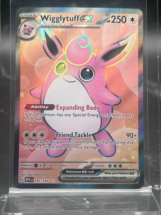 Wigglytuff EX #187/165 – Ultra Rare – SV: 151 – Near Mint (NM) – Pokémon Card – Canada