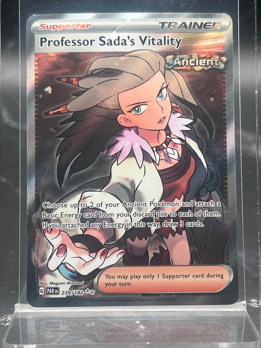Professor Sada’s Vitality #239/182 – Ultra Rare – Paradox Rift – Near Mint (NM) – Pokémon Card – Canada