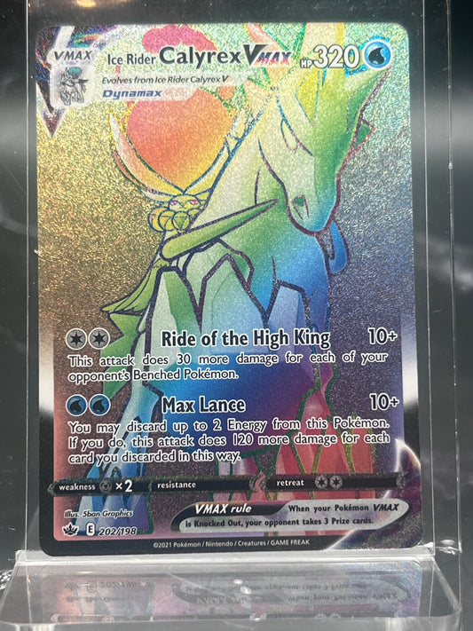 Ice Rider Calyrex VMAX Secret Rare #202/198 – Chilling Reign – Near Mint (NM) – Pokémon Card – Canada