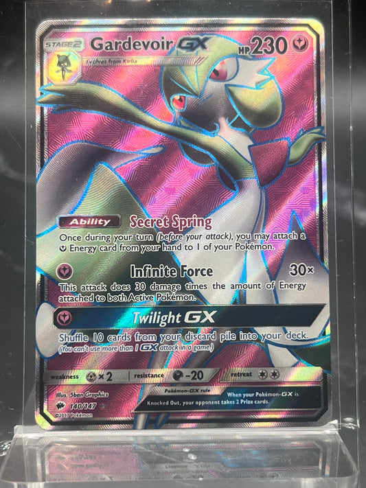 Gardevoir GX Full Art #140/147 – Ultra Rare – Burning Shadows – Near Mint (NM) – Pokémon Card – Canada