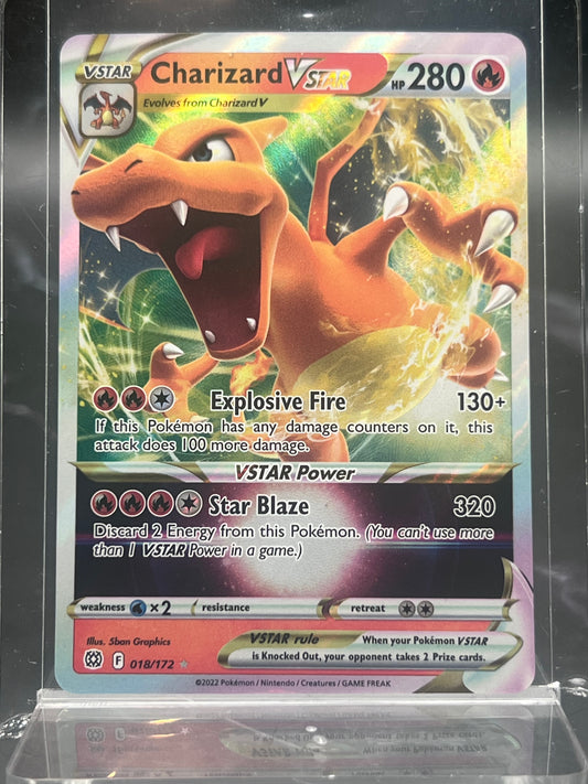 Charizard VSTAR #018/172 – Ultra Rare – Brilliant Stars – Near Mint (NM) – Pokémon Card – Canada