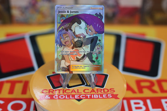 Jessie & James (Full Art) Hidden Fates Ultra Rare 68/68 Near Mint