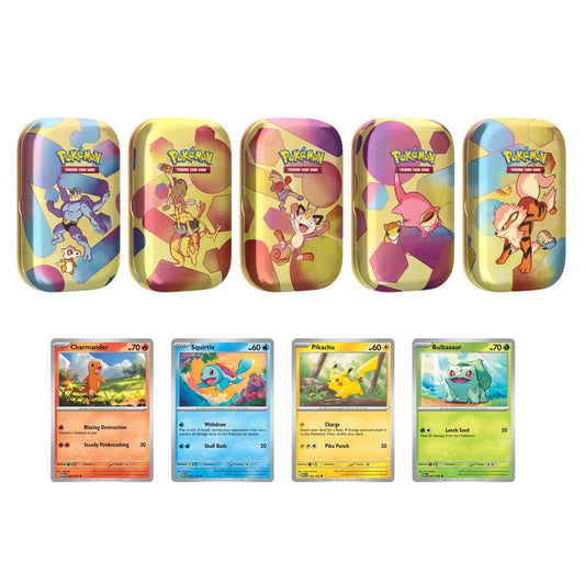 Costco Pokemon Scarlet & Violet 151 Mini Tin 5 - pack (Meowth) - Neo - Miscellaneous Cards & Products - Critical Cards