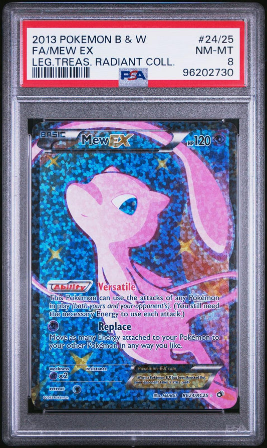 Mew EX (Full Art) (RC24 Ultra Rare) PSA 8 - Legendary Treasures: Radiant Collections - Critical Cards